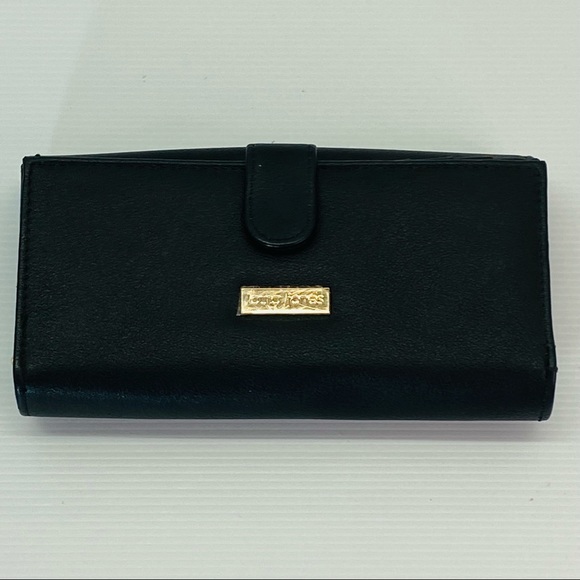 LAURA JONES Black Silver Butterfly Large Purse - Picture 2 of 7